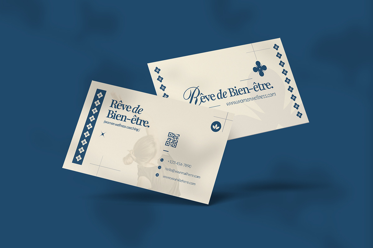 Wellness Coaching - Business Card, a Business Card Template by VUNIRA (Photo 3 of 3)