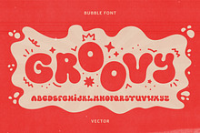 BUBBLE GROOVY FONT