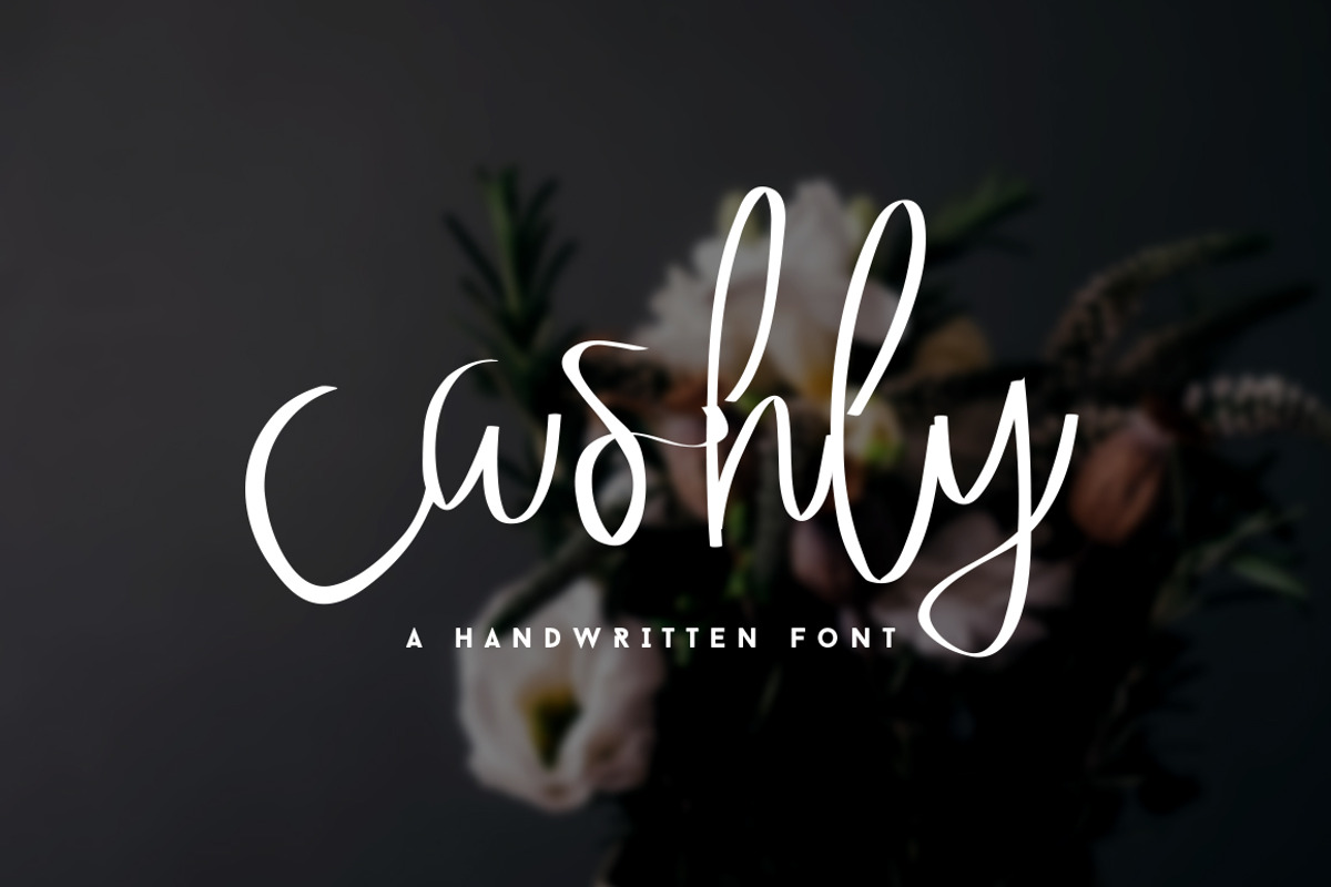 Hand Drawn Script Font Cashly