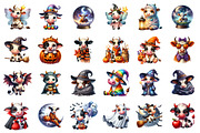 Adorable Cow Halloween PNG, an Illustration by SinaCreation (Thumbnail 2 of 7)