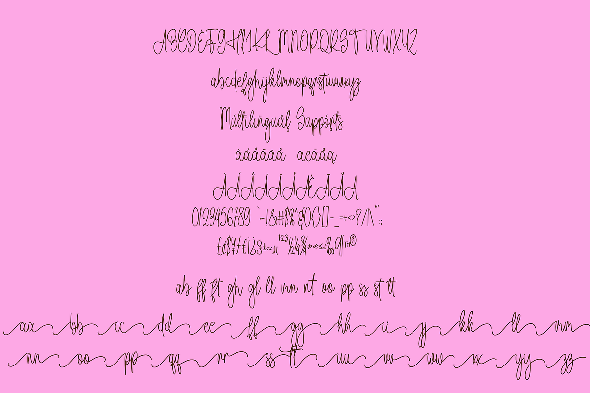 Heart's Grant | Monoline Font, a Handwritten Font by Jackgridden (Photo 4 of 7)