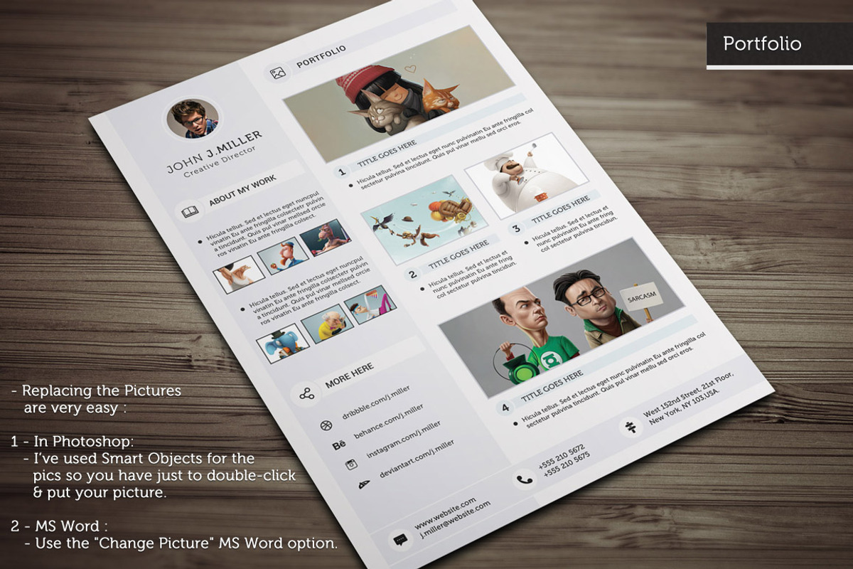 Clean CV Resume, a Resume Template by CodePower (Photo 4 of 5)