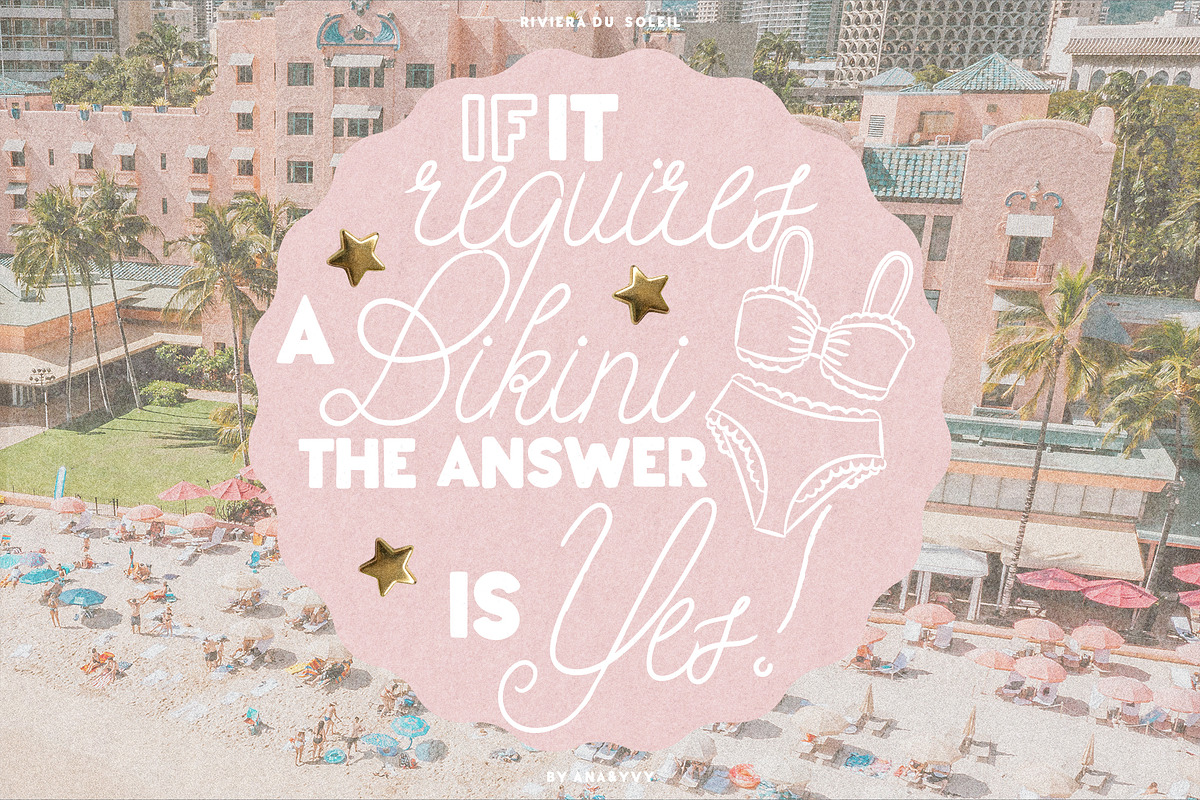Riviera Du Soleil Font Duo, a Script Font by ana & yvy (Photo 11 of 17)