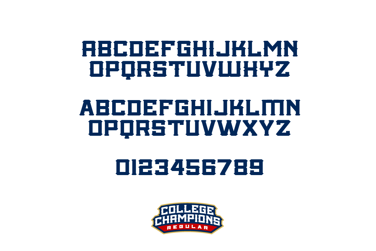 COLLEGE CHAMPIONS FONT FAMILY preview 2