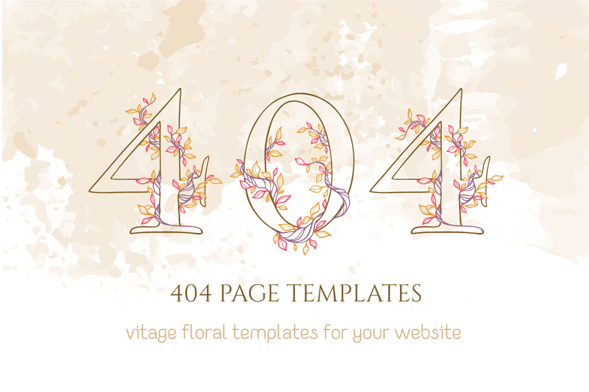 404 page templates, a Templates & Theme by Dreaming_Lucy (Photo 1 of 3)