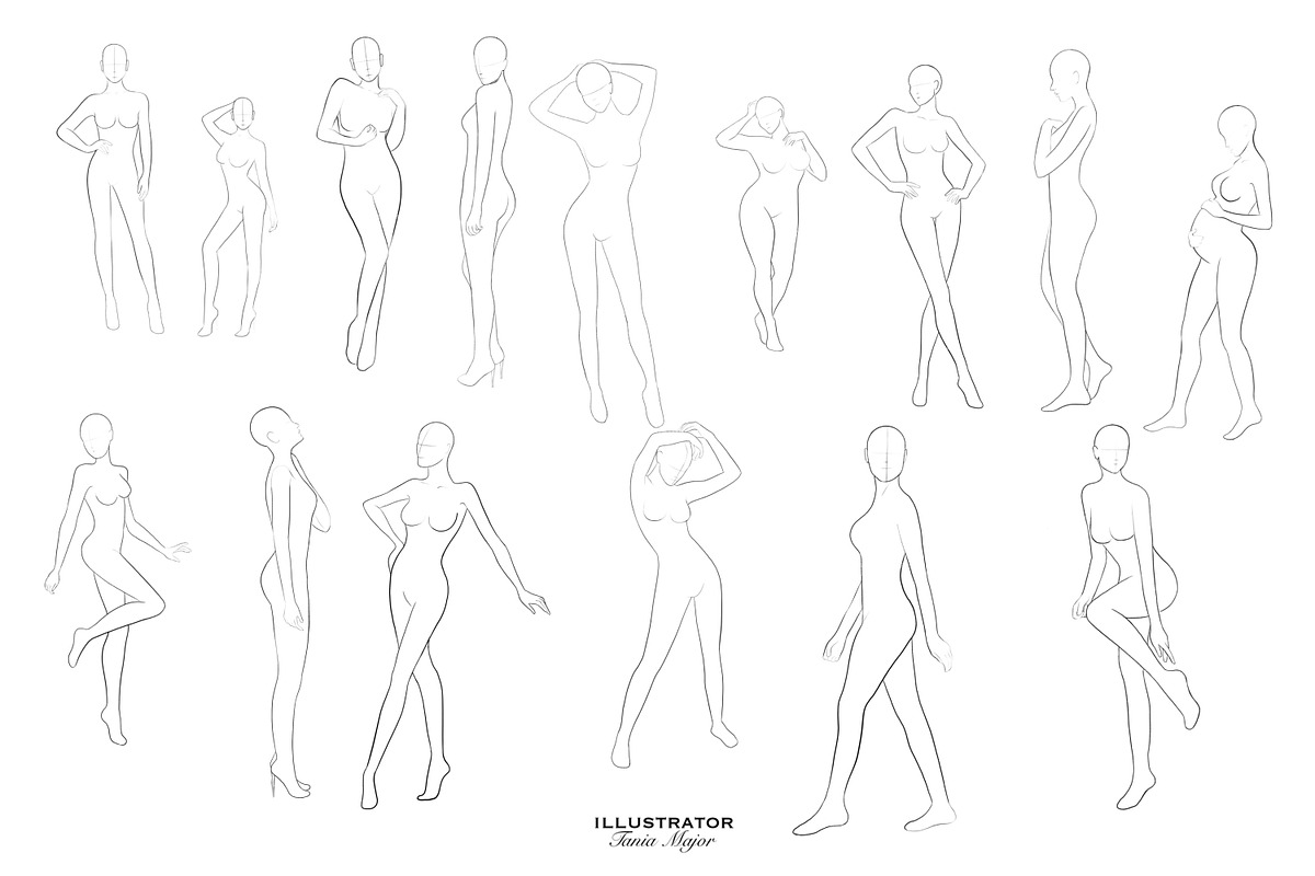 Coloring pages body template, an Outline Icon by MajorArtTm (Photo 2 of 3)