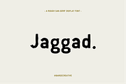 Jaggad | a rough san-serif font, a Sans Serif Font by bargecreative (Thumbnail 1 of 5)