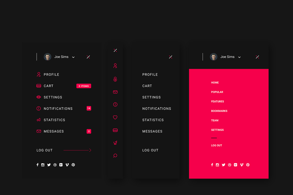MOON01 UI KIT for Figma, an UI Kit Template by Newface (Photo 6 of 9)