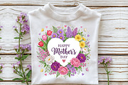 Mother's Day Flowers Sublimation, an Object Illustration by CraftArtStudio (Thumbnail 2 of 4)