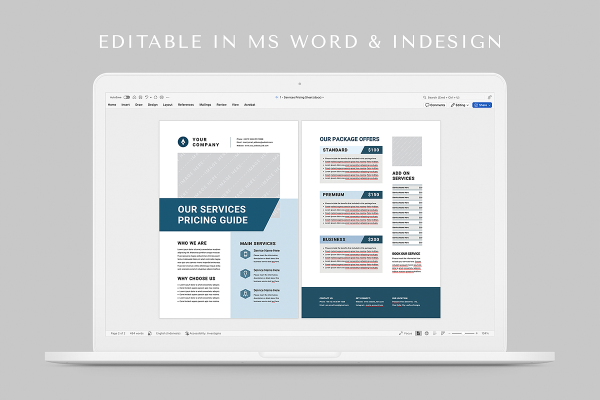 Business Price List Bundle, a Flyer Template by Leaflove (Photo 10 of 10)