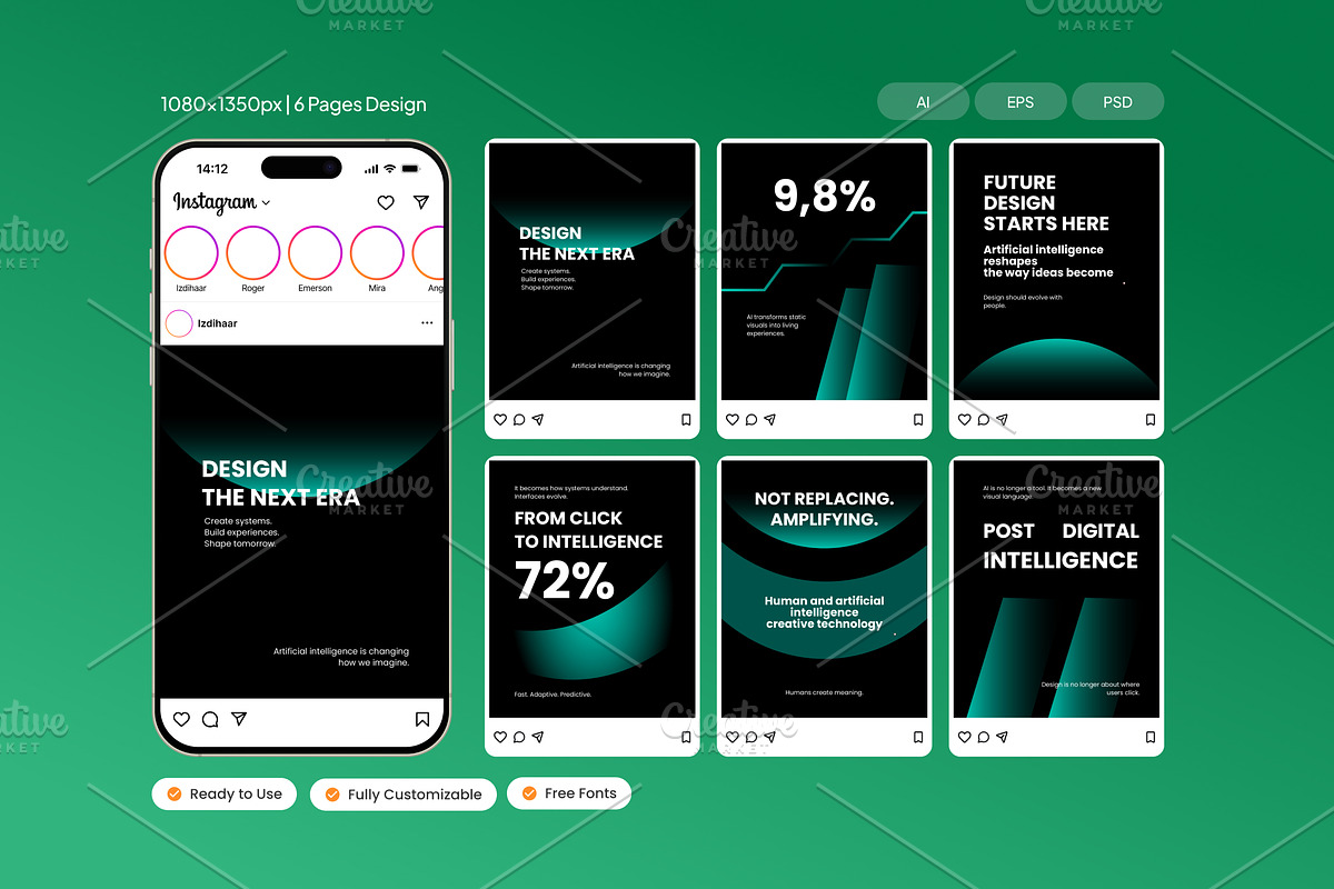 Intelligence - Instagram Post, a Social Media Template by Izdihaar_Studio (Photo 1 of 4)