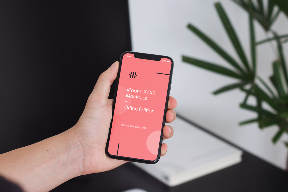 iPhone X/XS Mockups Office Edition, an iPhone Mockup by Fields (Photo 7 of 9)