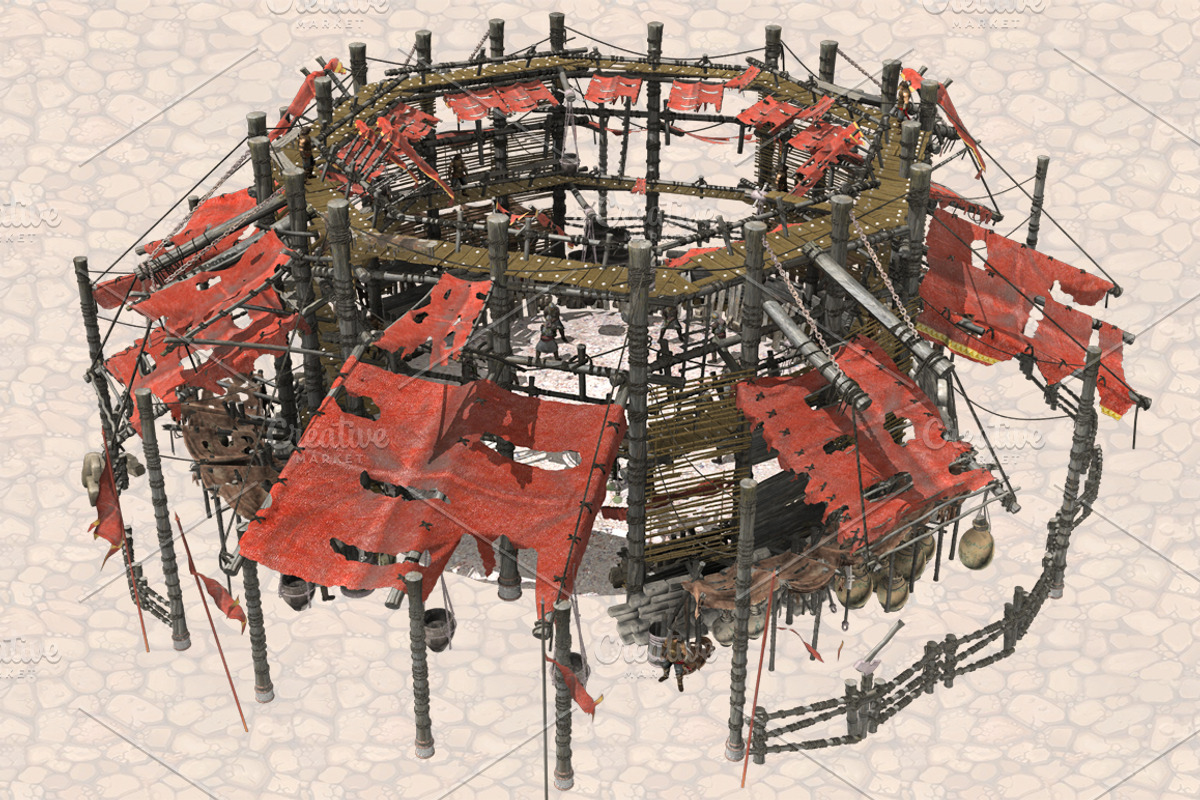 Isometric Ancient City Pack, an Object Graphic by Beatheart Creative Studio (Photo 2 of 77)