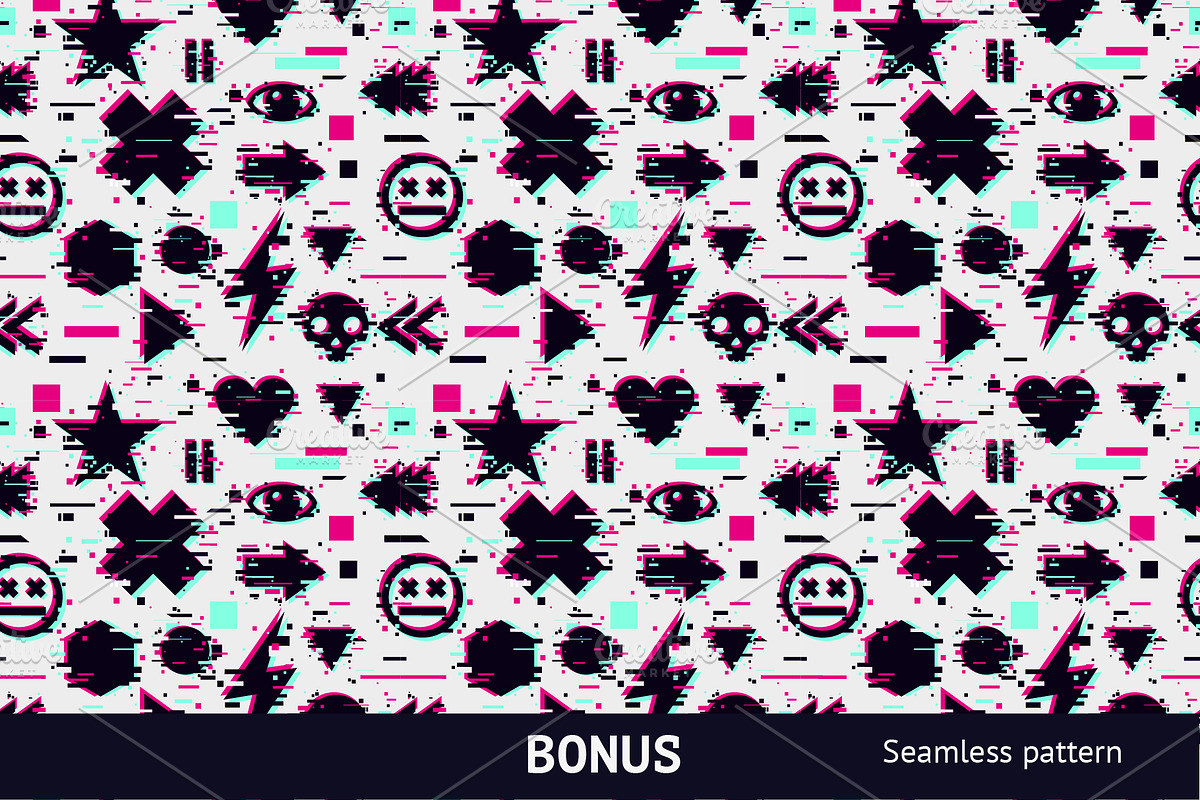 Glitch Vector Elements, a Templates & Theme by ne2pi (Photo 4 of 5)