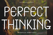 Perfect Thinking, a Sans Serif Font by FreshTypeINK (Thumbnail 1 of 8)