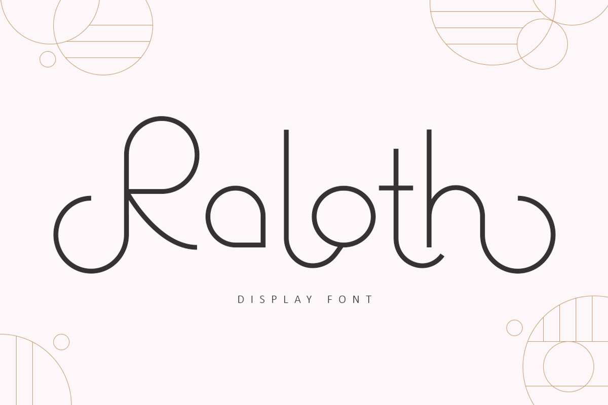 Raloth - Rounded Sans Display Font, a Sans Serif Font by Illushvara Design (Photo 1 of 11)