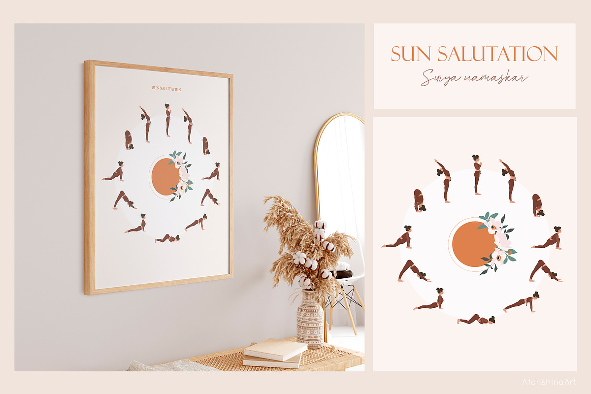 Yoga collection, an Illustration by AfonshinaArt (Photo 10 of 12)