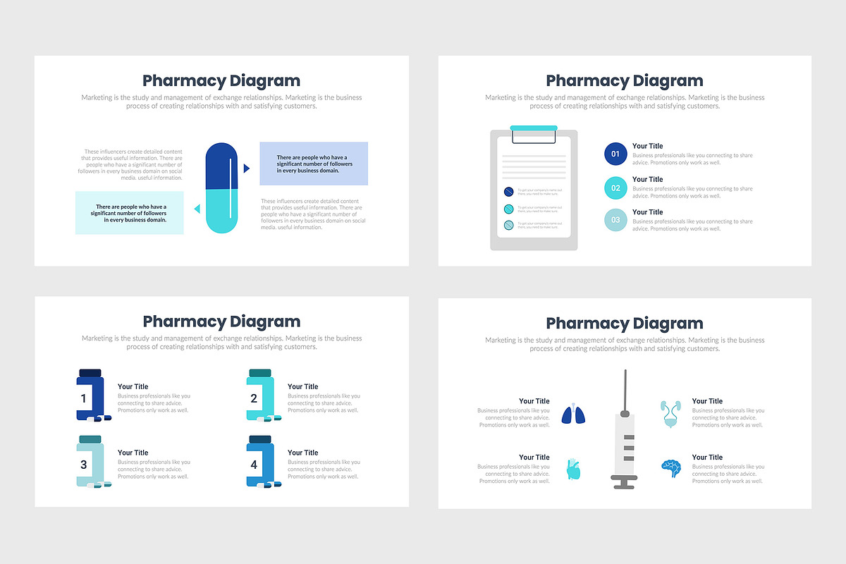 Pharmacy Infographics Template, a Presentation Template by slidequest