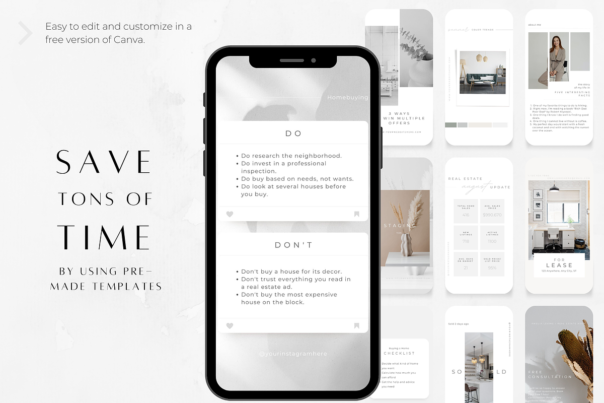 350 Real Estate Story Templates, a Social Media Template by ZoaniDesign (Photo 3 of 10)