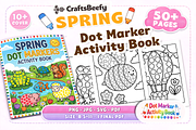 Spring Dot Markers Activity Book, a Seasonal Illustration by Craftsbeefy (Thumbnail 1 of 4)
