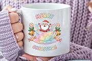 Merry Christmas, Groovy Santa Png, an Illustration by Black Bird Studio (Thumbnail 3 of 4)