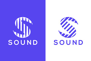 Sound Letter S Logo with Wave Stripe, a Branding & Logo Template by Signatoro