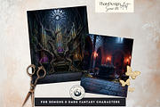 Ars Goetia Dark Fantasy Backdrop Set, a Background Graphic by ThatsDesignArt (Thumbnail 3 of 13)