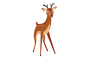 Deer animal icon. Cute spotted, an Animal Illustration by the8monkey