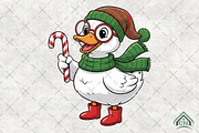 Funny Christmas Goose Sublimation, an Illustration by Craft Nest (Thumbnail 1 of 6)