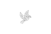 Geometric Luxury Pigeon Logo, a Branding & Logo Template by Luxury Logos (Thumbnail 3 of 4)