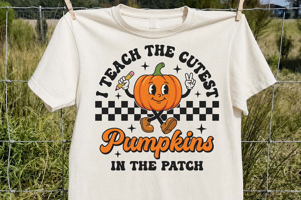 I Teach the Cutest Pumpkins SVG, a Seasonal Illustration by Rose Art (Photo 2 of 7)