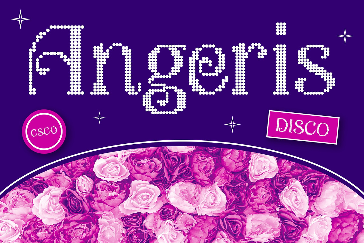 Angeris Disco, a Sans Serif Font by Craft Supply Co. (Photo 1 of 8)