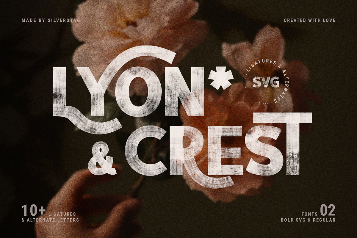 LYON & CREST - HandPainted SVG Type, a Sans Serif Font by SilverStag Type Foundry (Photo 1 of 22)