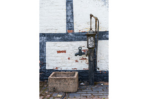 An old water pump in Shropshire, an Architecture Photo by Backyard Stock