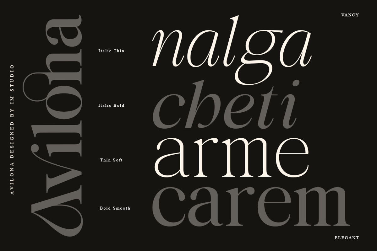 Avilona Super Family | 63 Style Font, a Serif Font by IM Studio (Photo 8 of 16)