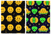 Psychedelic trippy pattern bundle, a Pattern Graphic by Slavko Kahovsky (Thumbnail 4 of 7)