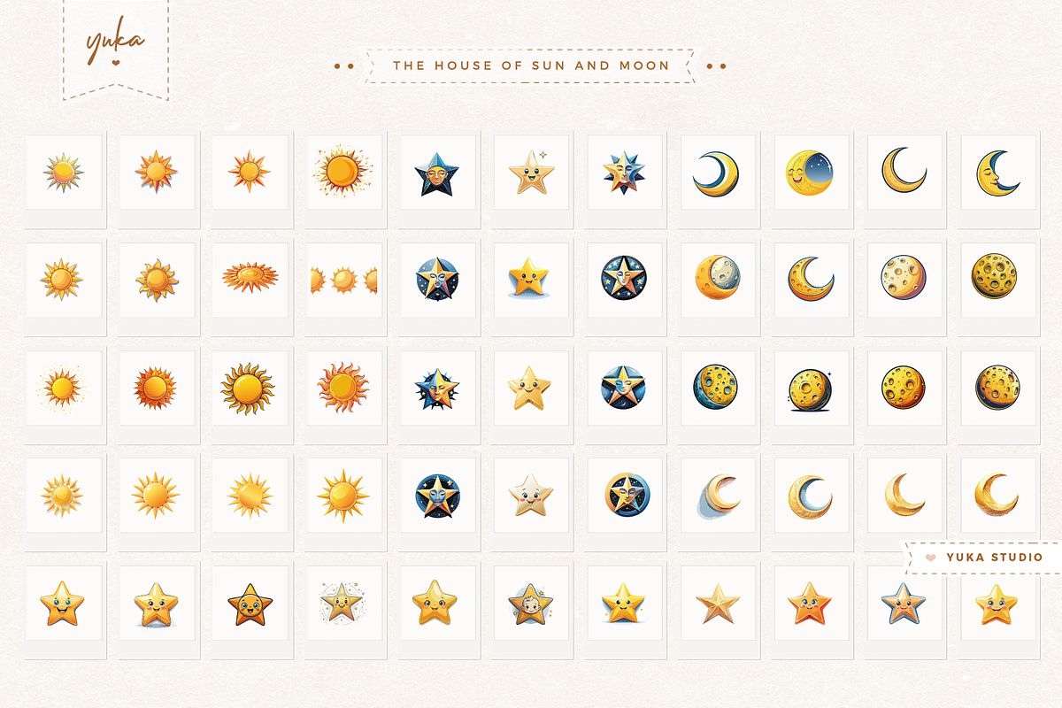 The House of Moon & Sun, a Decorative Illustration by Yuka Baby (Photo 2 of 9)
