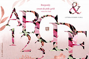 Burgundy flowers USA states, an Illustration by LABFcreations (Thumbnail 7 of 10)