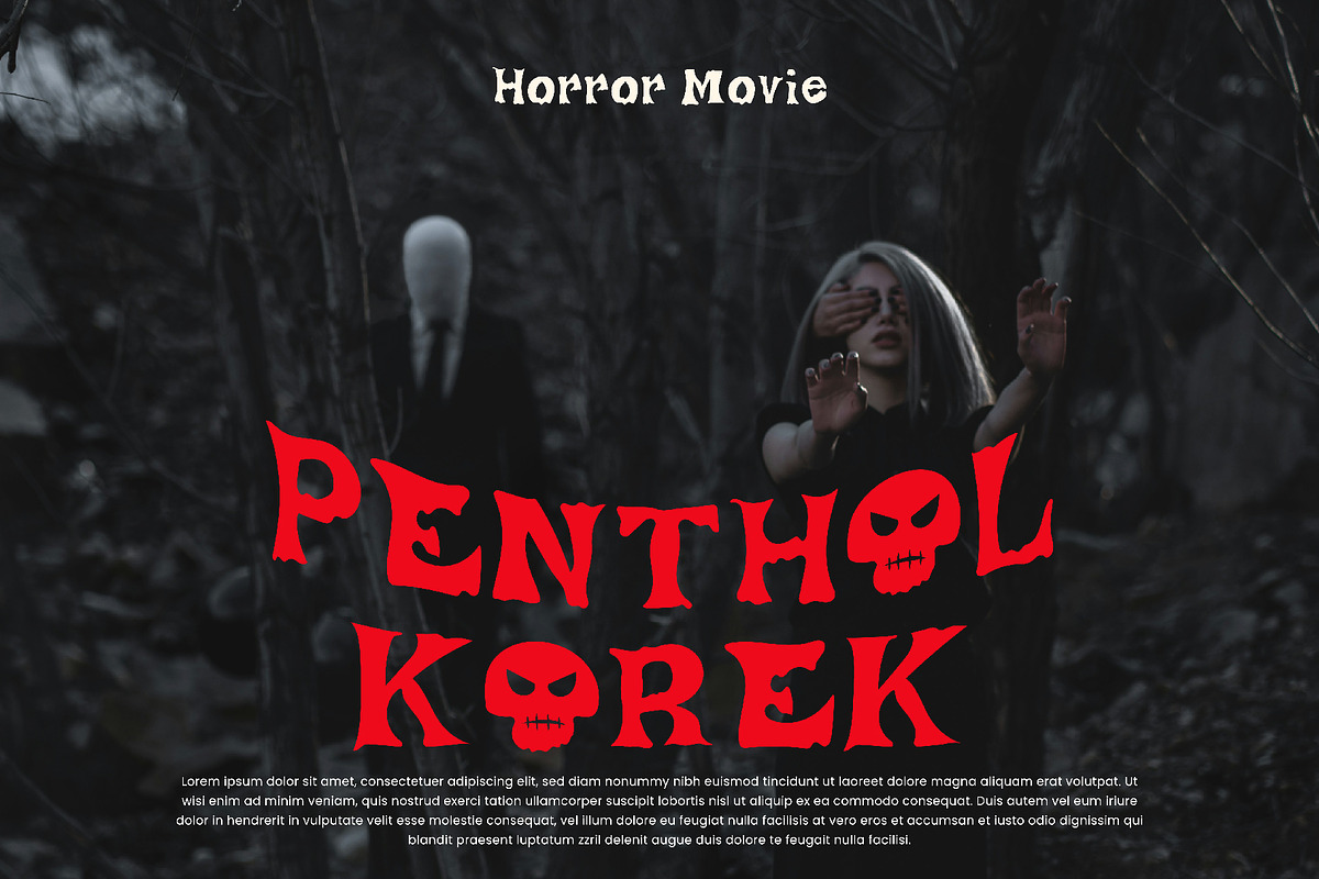 SCQORY - Halloween Horror Typeface, a Handwritten Font by Boril Std (Photo 7 of 10)