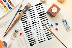 Vector Brush Strokes For Illustrator