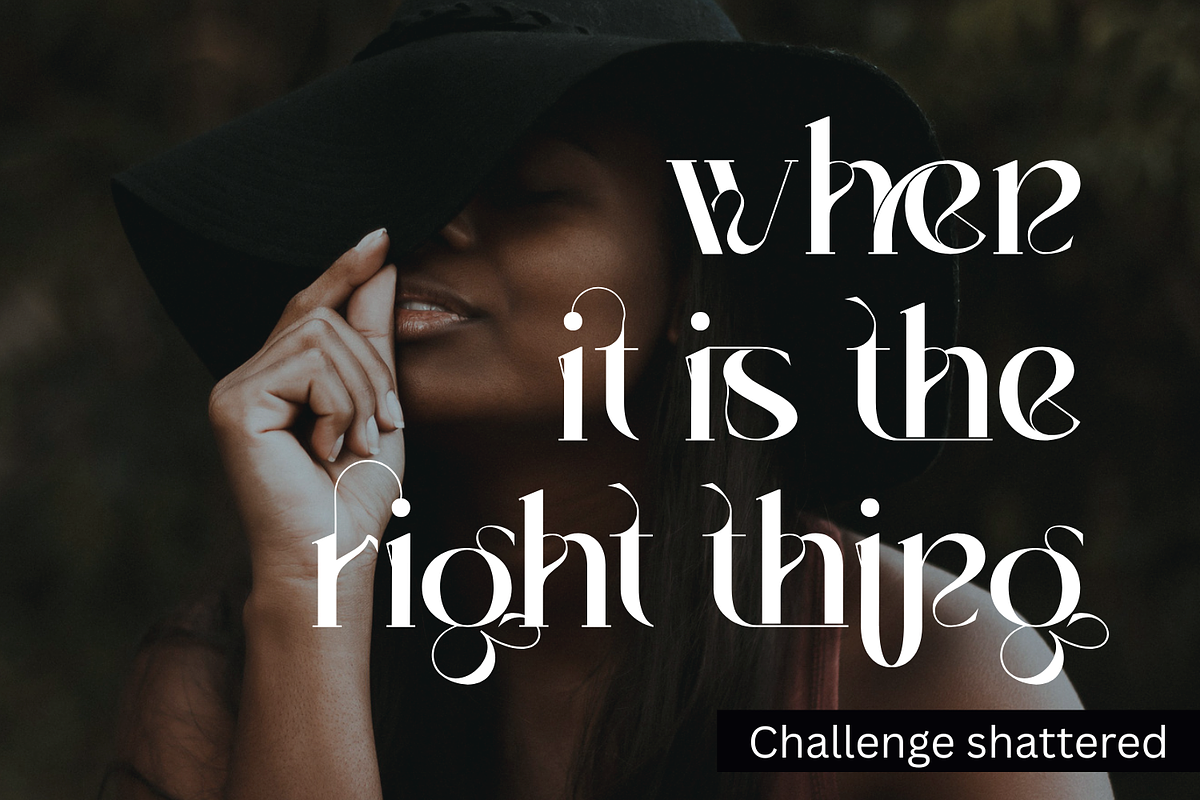 Challenge shattered - Modern Font, a Font by 177Studio (Photo 4 of 8)