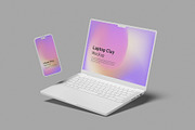 Laptop & Phone Clay Mockup, a Device Mockup by graphictime (Thumbnail 9 of 10)