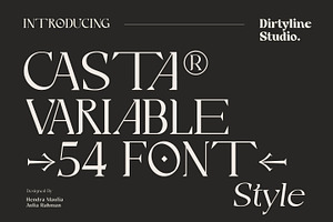 Casta Display Sans Serif Font