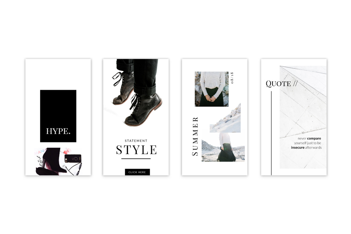 CANVA Minimalist Instagram Pack, a Social Media Template by Eviory