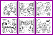 Mindful Nature Coloring Pages, a Decorative Illustration by Coco Bloom (Thumbnail 5 of 6)