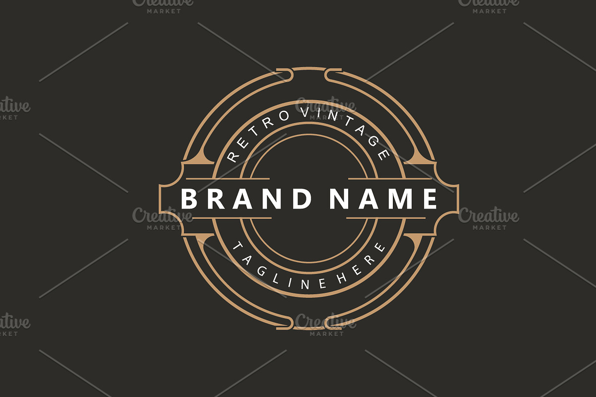 Decorative Typography Vintage Line, a Branding & Logo Template by Maylianaw28