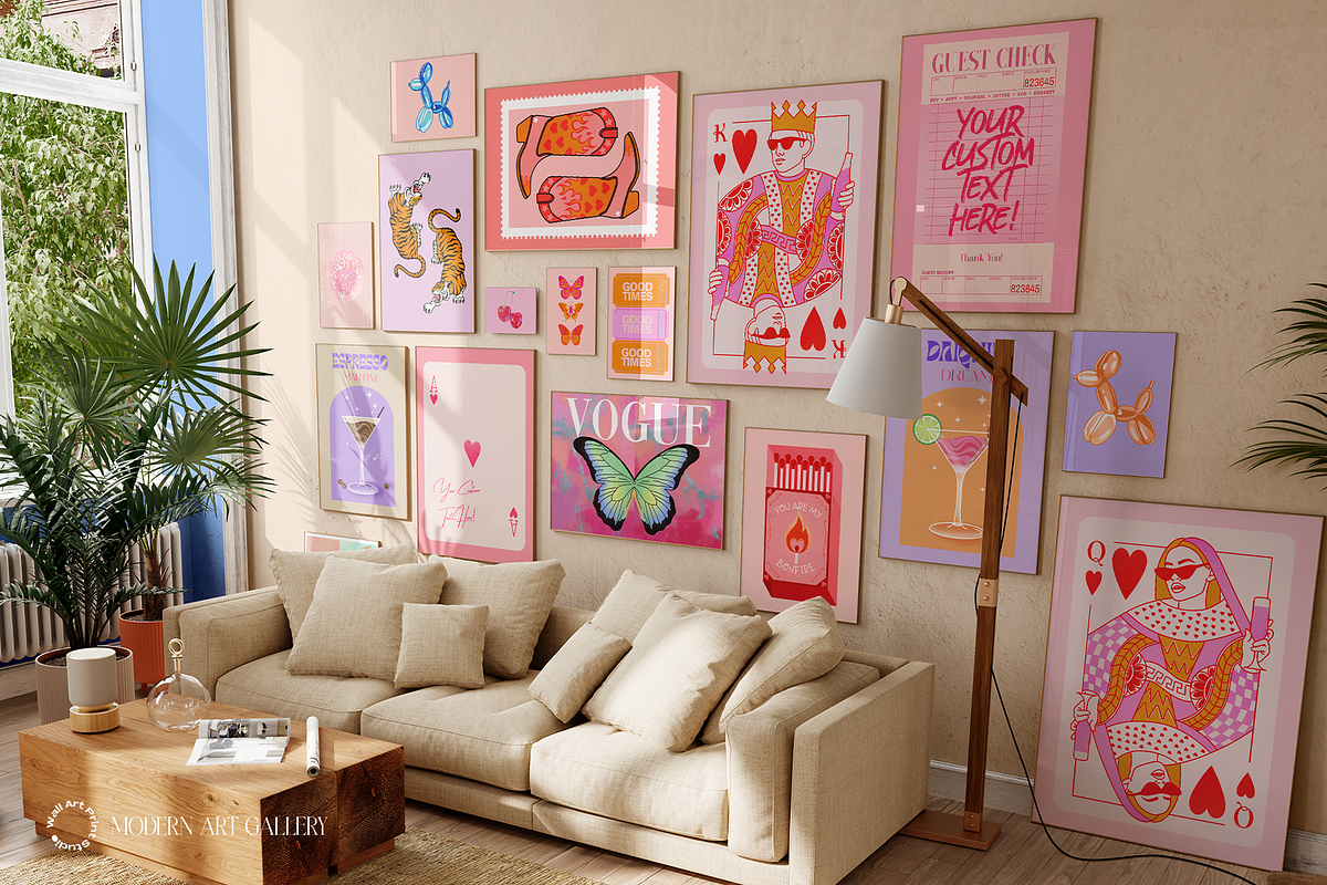 Modern Art Gallery 4, a Graphic by Wall Art Print Studio (Photo 2 of 18)
