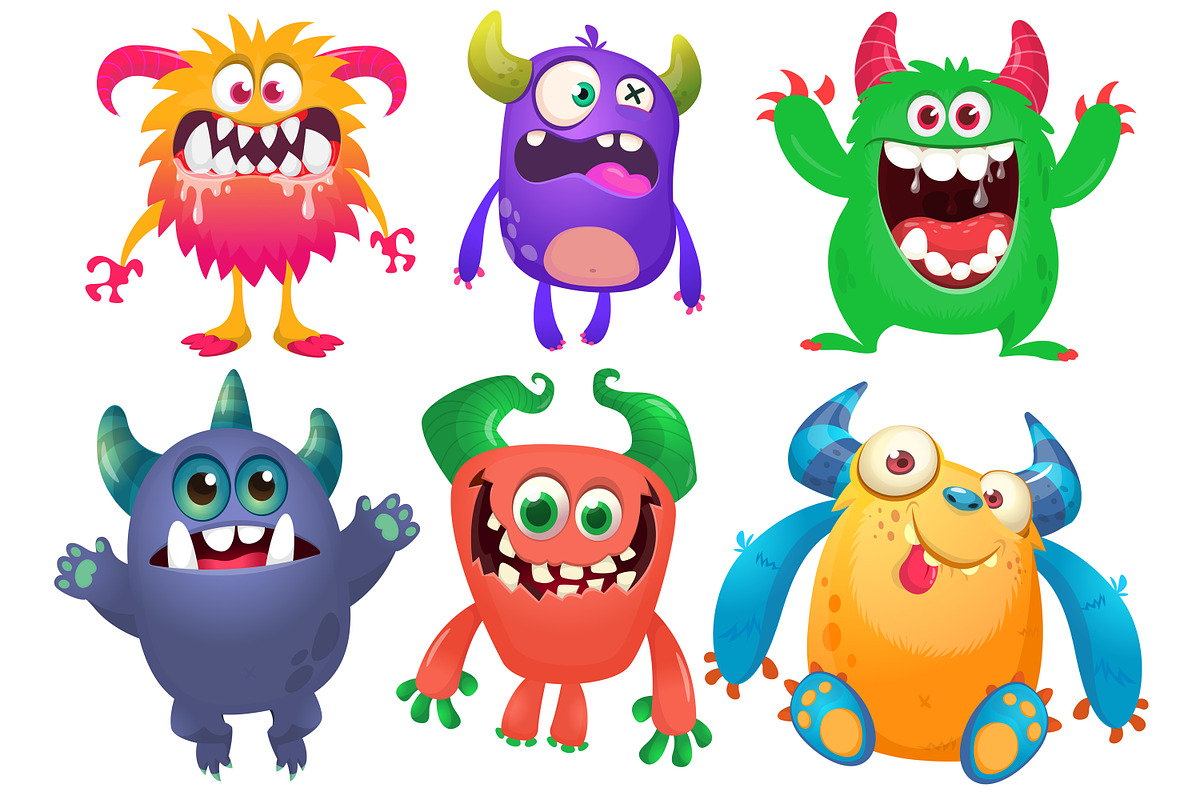 Jelly Jigglers - 6 Cute Monsters, a Decorative Illustration by D R A W K M A N (Photo 9 of 9)