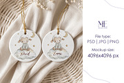Round Ceramic Ornament Mockup Set, a Merchandise Mockup by Mie Mockup Studio (Thumbnail 6 of 7)