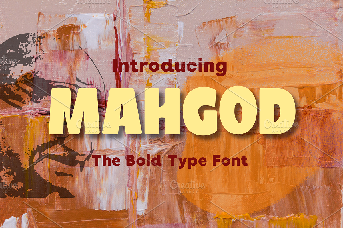 MAHGOD - Bold Display Font, a Blackletter Font by Grappict.com (Photo 1 of 4)